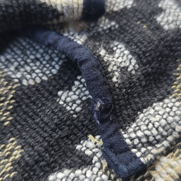 Jane Ashley Tapestry Aztec Southwest Print Cotton Black and Ivory Jacket Blazer - Picture 13 of 13